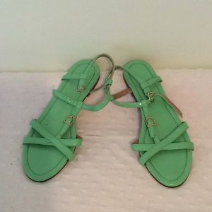 CUTE J CREW sandals 8 mint green